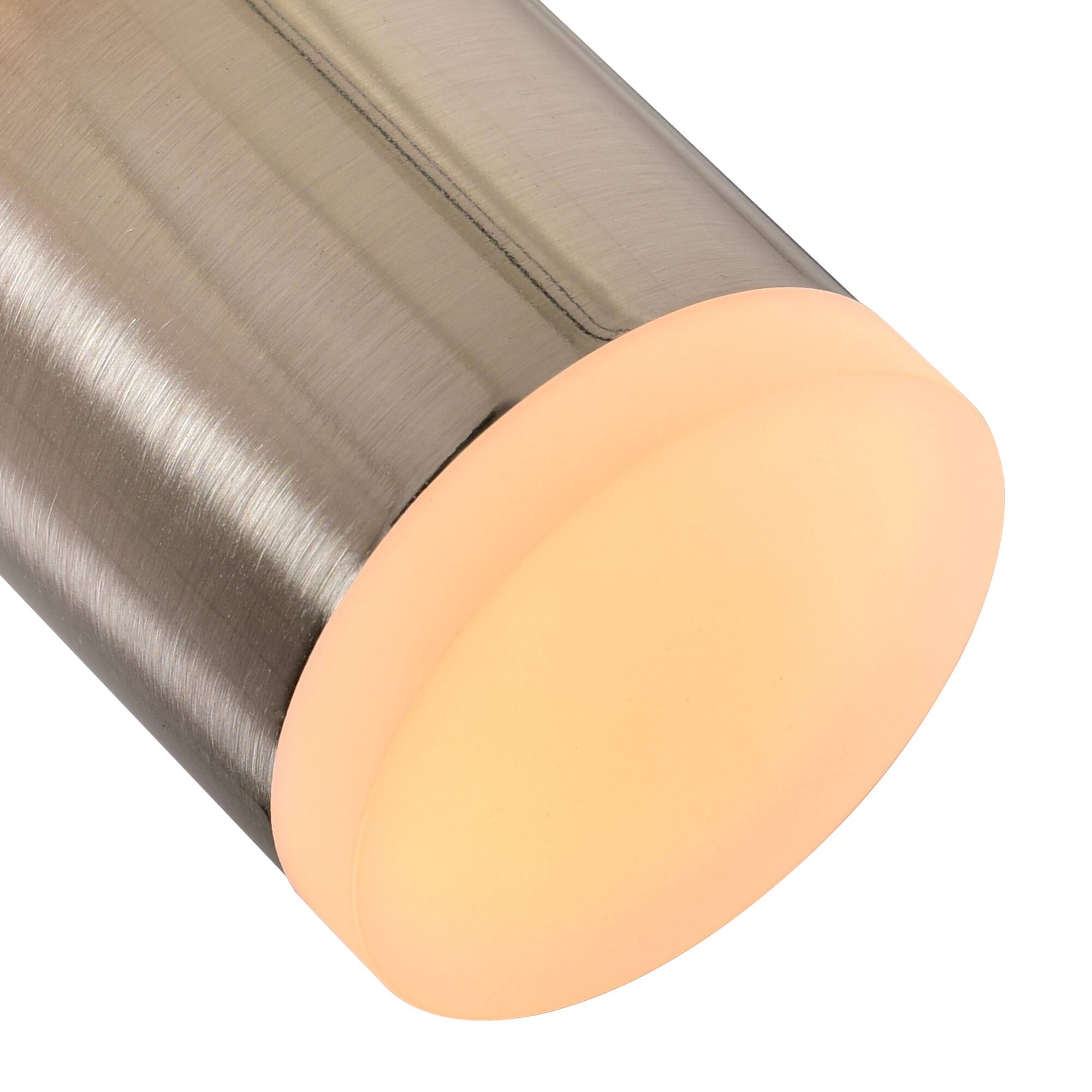 Angle. CWI Lighting - Lena LED Integrated Mini Pendant With Satin Nickel Finish - Satin Nickel.