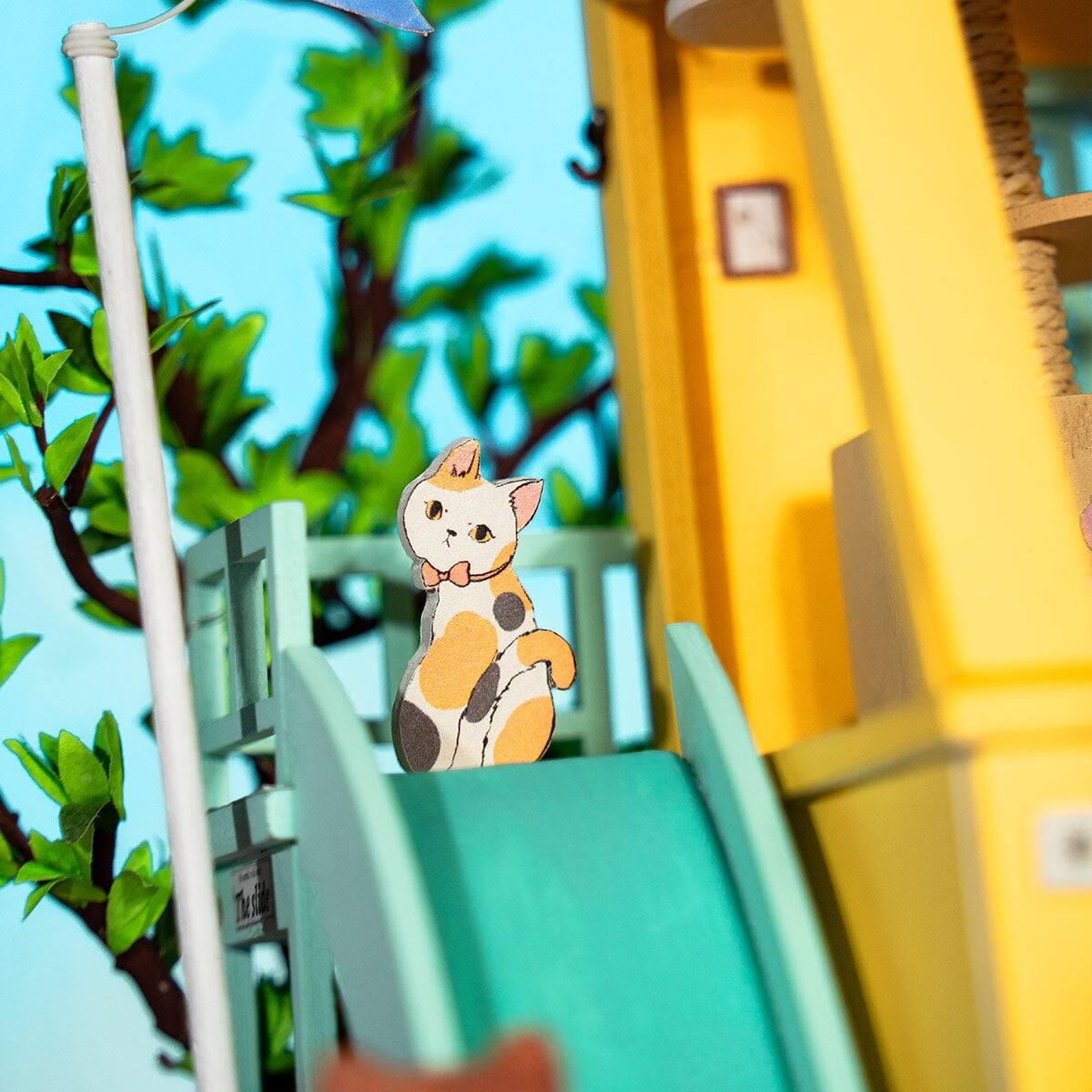 Alt View 1. 3D Puzzle - DIY 3D House Puzzle - Cat House 188 pieces.