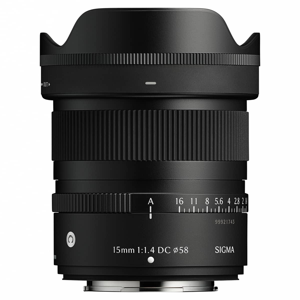 Sigma - 15mm f/1.4 DC Contemporary Lens for Fujifilm X - Black