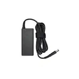 Dell - 65-Watt 3-Prong AC Adapter with 3.3 ft Power Cord - 1 Pack - 65 W - 120 V AC, 230 V AC Input - 19.5 V DC/3.34 A Output - Possibly Black