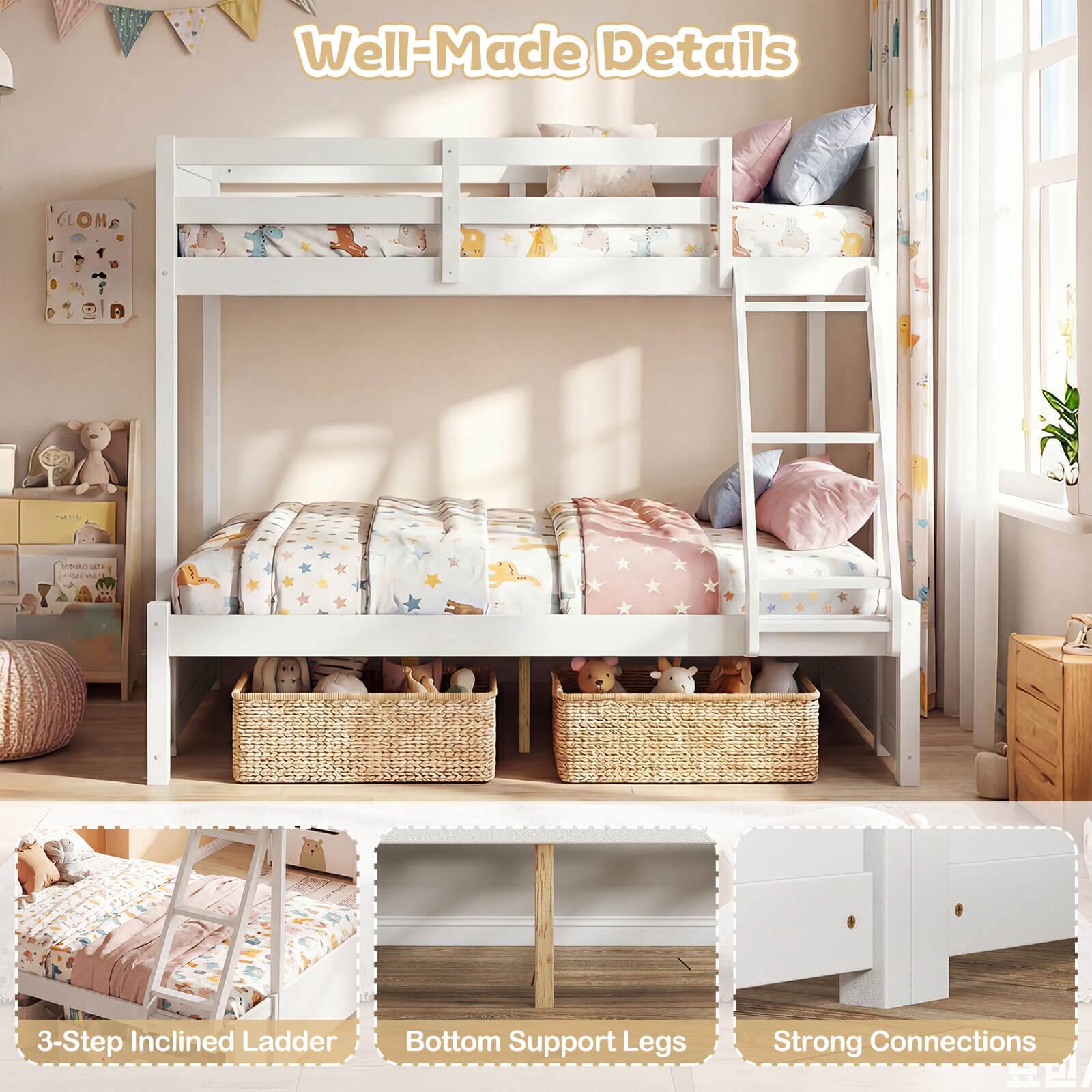 Well-Made Details

- 3-Step Inclined Ladder
- Bottom Support Legs
- Strong Connections