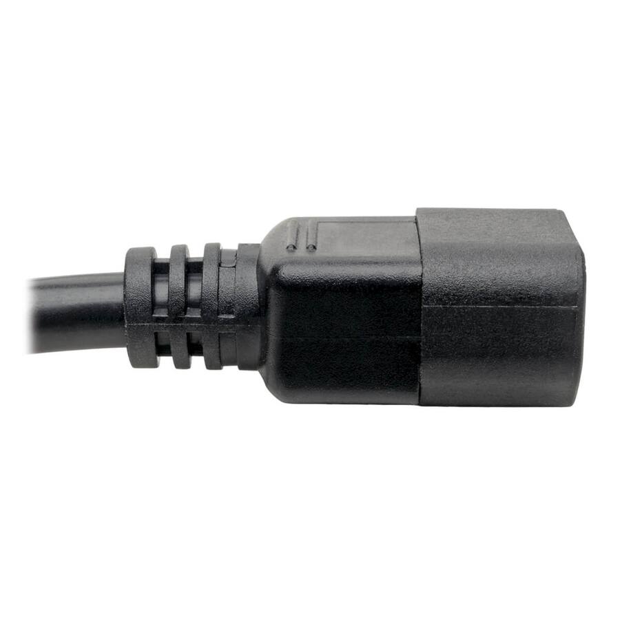 Alt View 4. Tripp Lite - Eaton Tripp Lite Series Heavy-Duty PDU Power Cord, Locking C13 to C14 - 15A, 250V, 14 AWG, 10 ft. (3.05 m) - For Compute - Black.