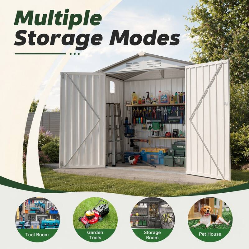 Multiple Storage Modes

- Tool Room
- Garden Tools
- Storage Room
- Pet House