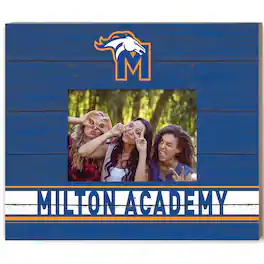 Jardine - Milton Academy Mustangs 11" x 13" Team Spirit Scholastic Picture Frame - Blue