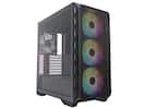 Front. Montech - Montech AIR 903 MAX, E-ATX Mid Tower, 4x 140mm Fans, Tempered Glass, Mesh Front, TYPE-C, 4090 Support, Black - Black.
