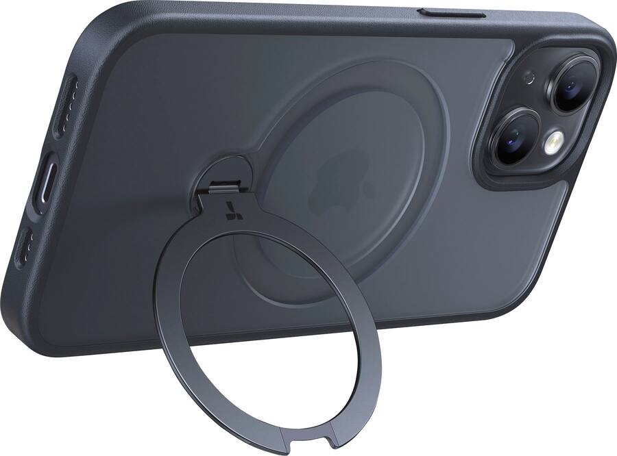 Funda De Soporte Para Anillo De Dedo A Prueba De Golpes Para IPhone 12 Pro Max Case De Lujo Plateado Suave Teléfono Titular Funda Para IPhone 12 Pro Max (negro
