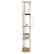 Alt View 13. Simple Designs - Round Etagere Storage Floor Lamp with 2 USB, 1 Outlet - Tan.