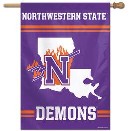 WinCraft - Northwestern State Demons 28" x 40" Full Name Single-Sided Vertical Banner - Multicolor