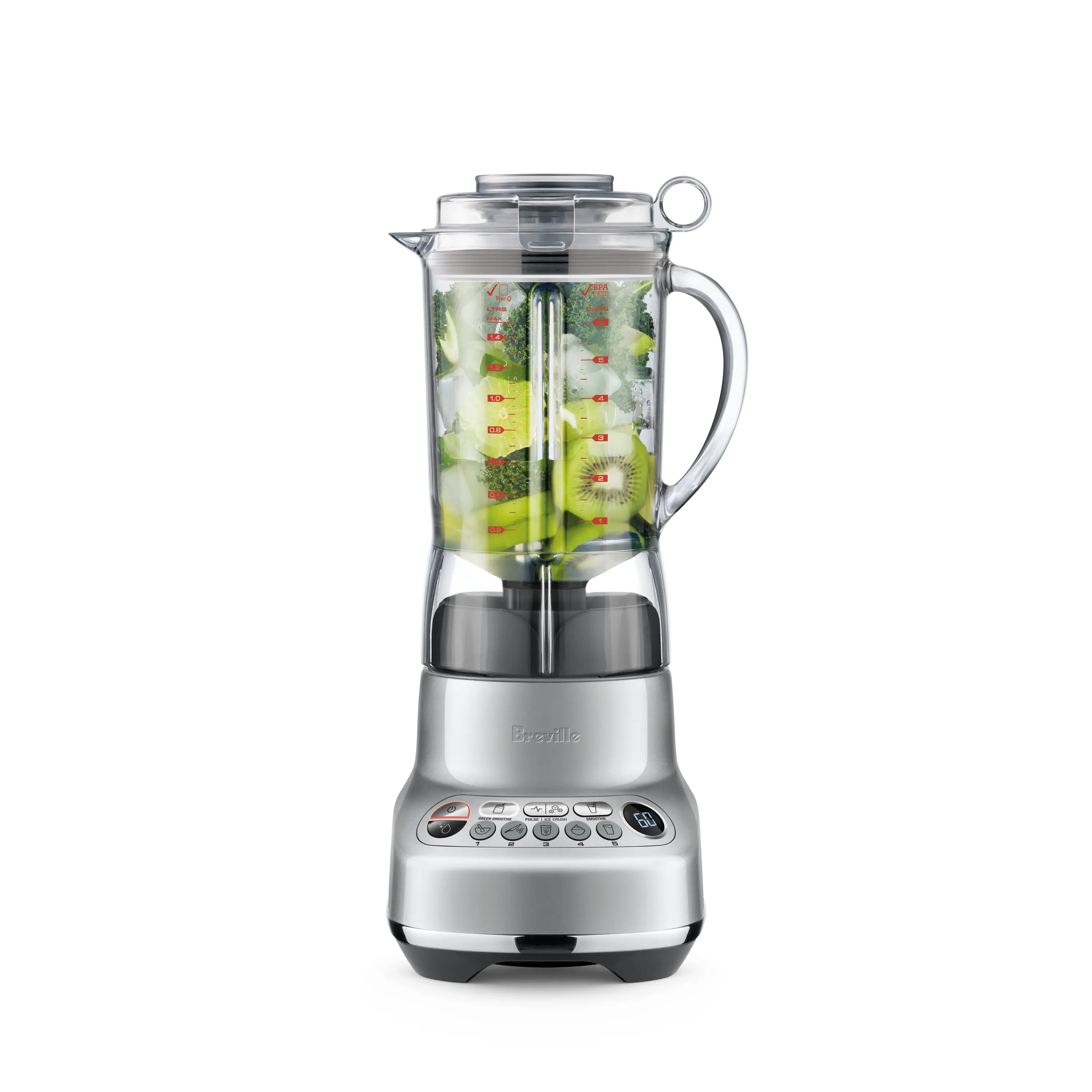 Breville - 5-Speed Blender - Silver