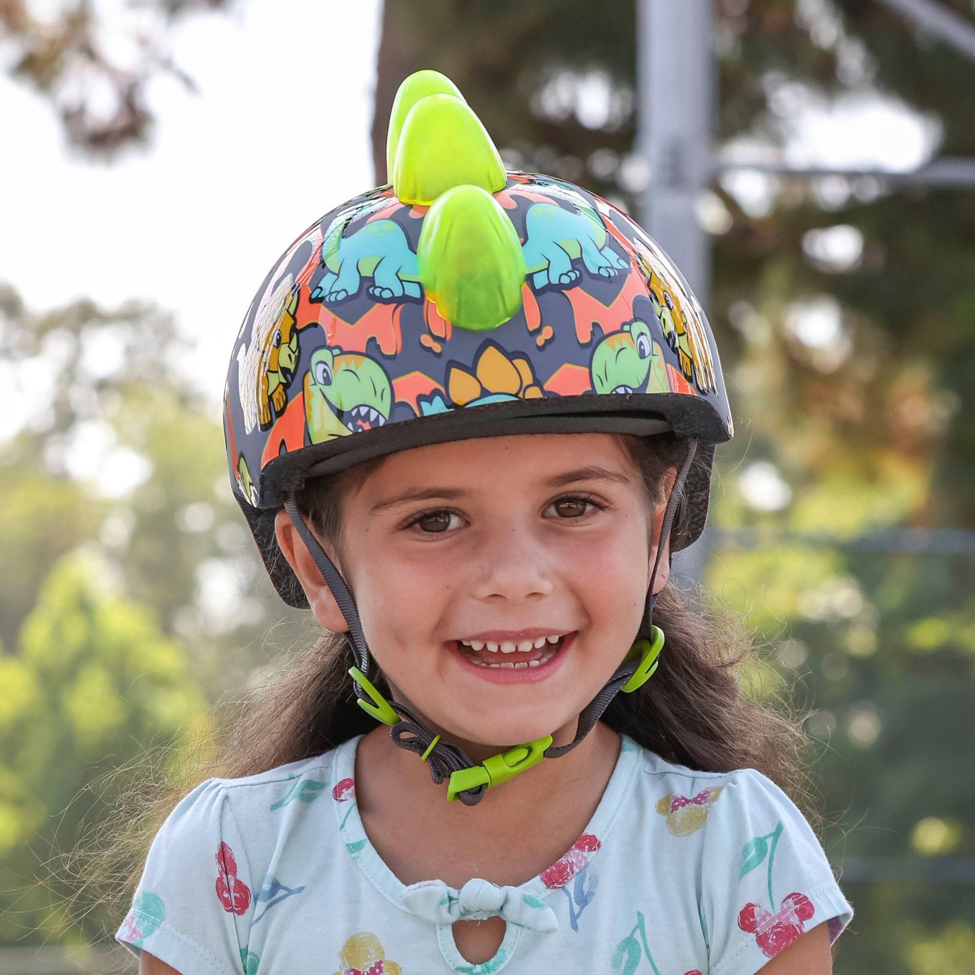 Alt View 11. Raskullz - FOSSILHAWK TODDLER LED HELMET for Bike and Scooter - Green and Orange.
