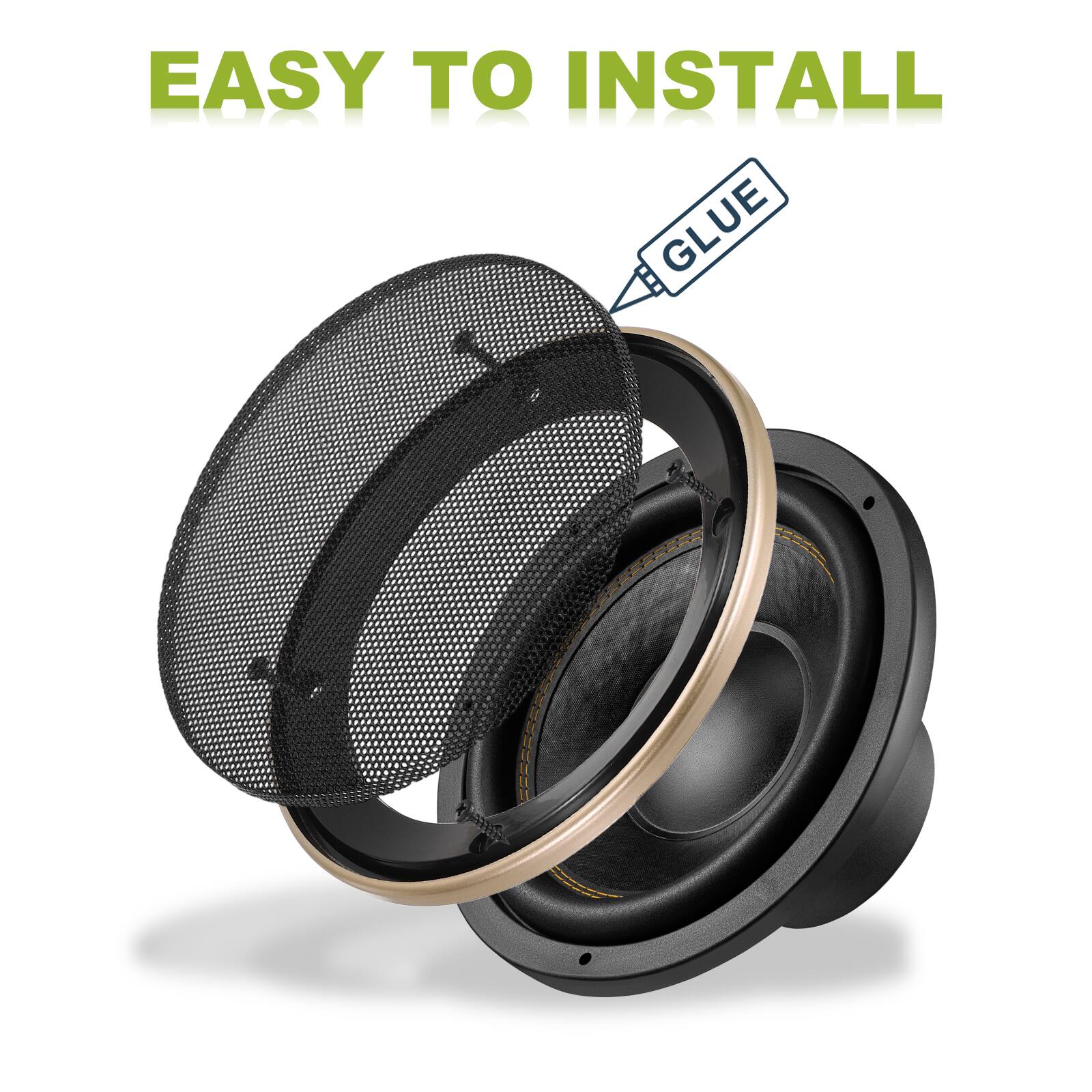 EASY TO INSTALL  
GLUE