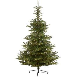 BreeBe - 7.5’ Washington Spruce Xmas Tree with 550 LEDs & 1325 Tips - Green