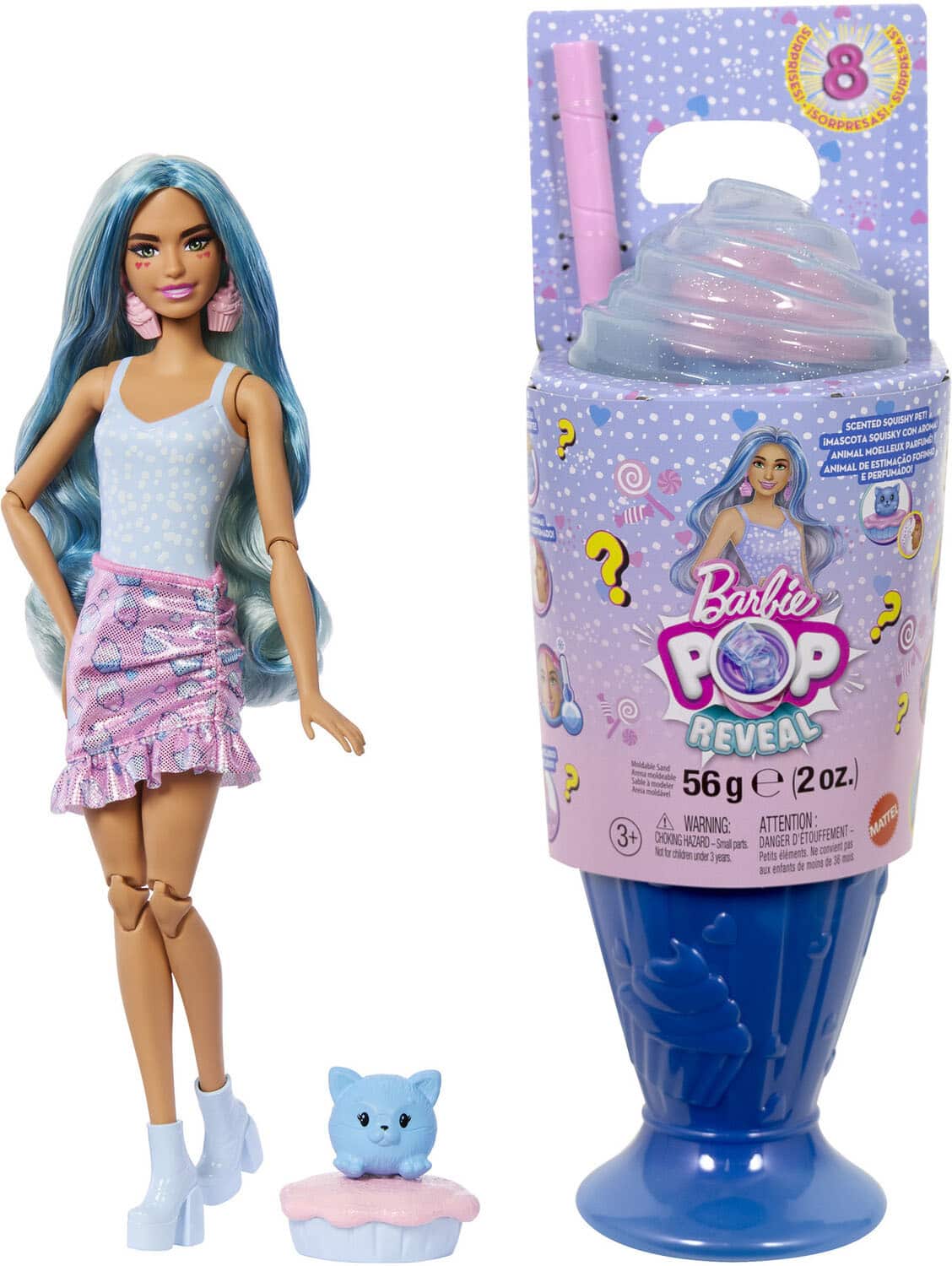 Mattel - Barbie Pop Reveal Treats Series, Blue Doll - COLLECTABLES - Multicolor