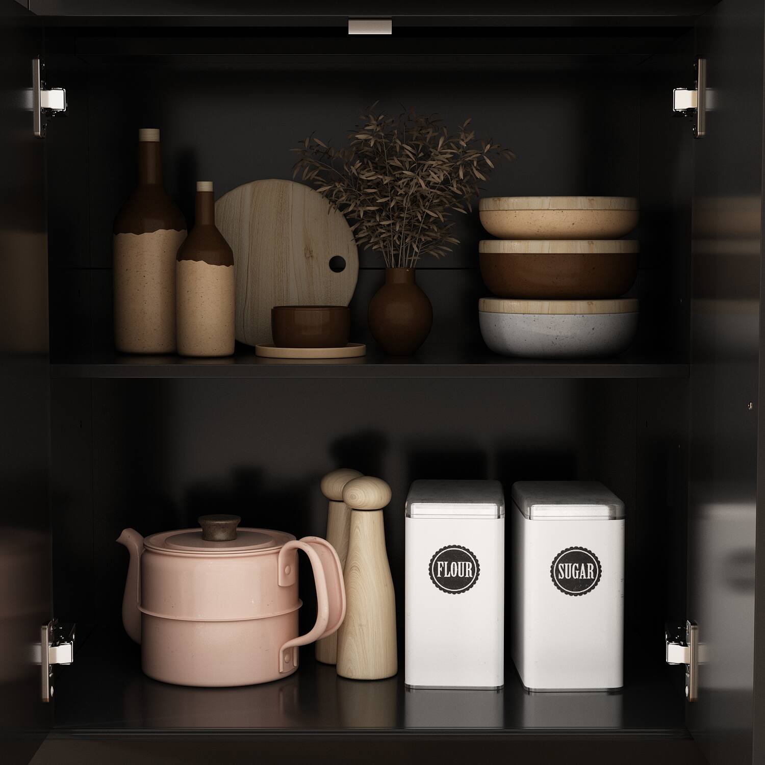 The text on the image is "FLOUR" and "SUGAR".