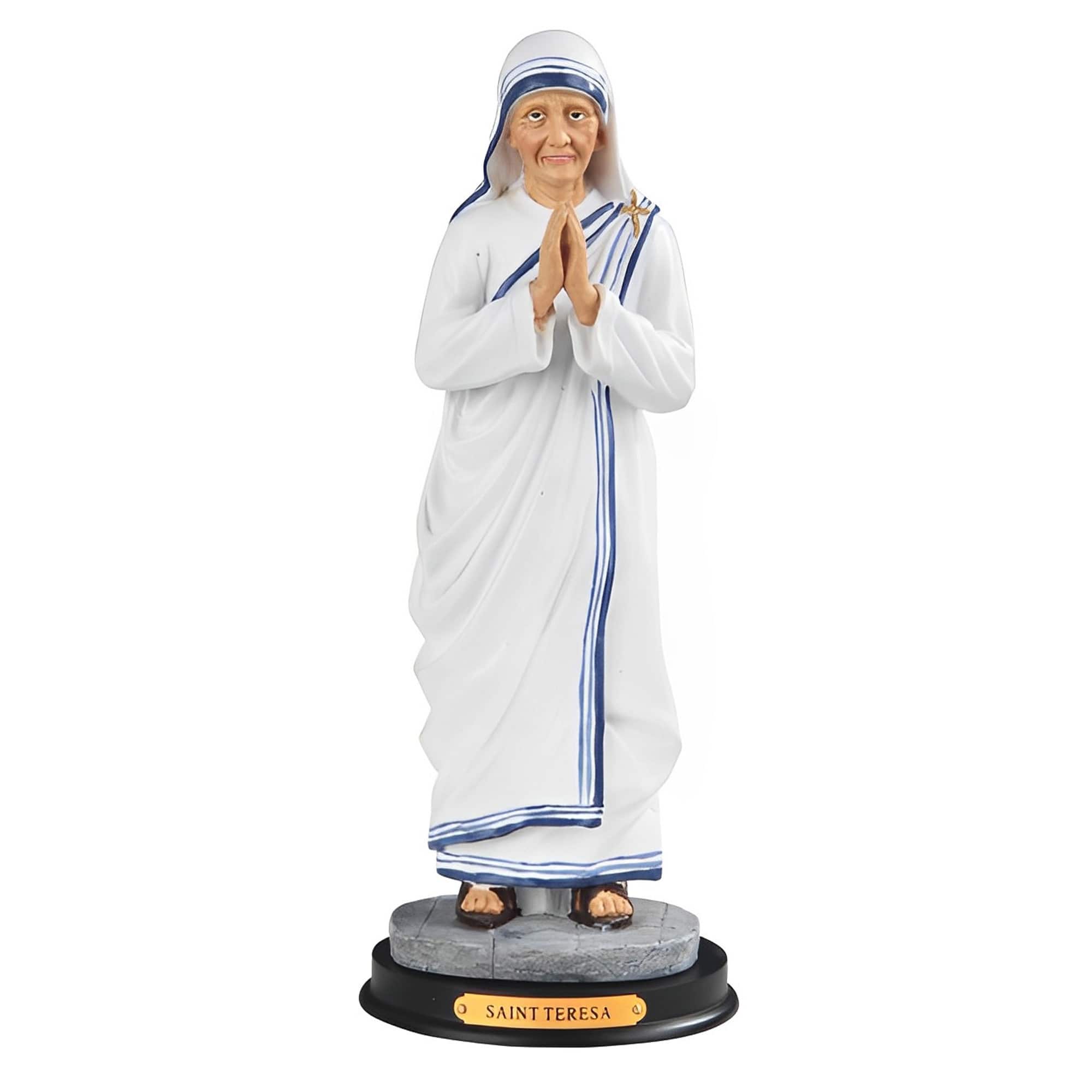 FC Design - 12"H St. Teresa Holy Figurine Statue Office Desk Tabletop Home Decor Gift - Multi-Color