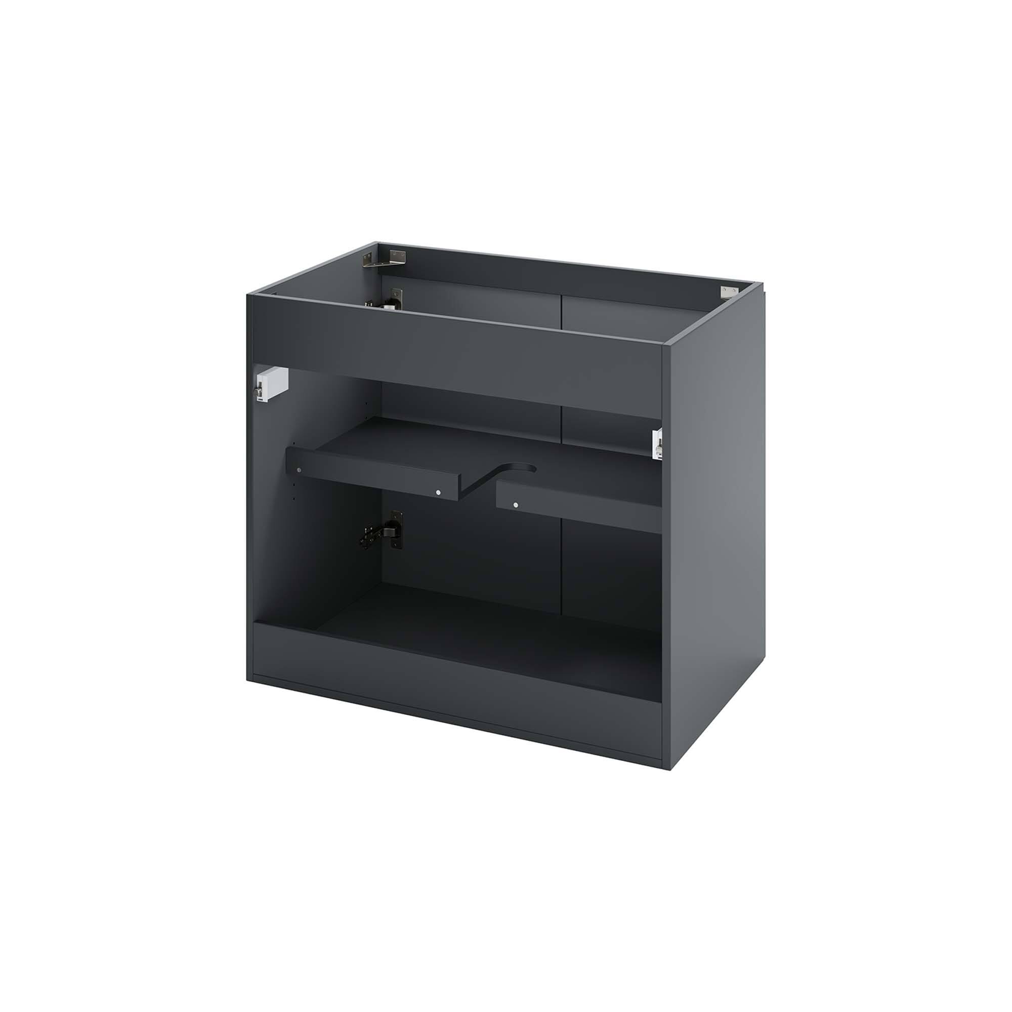 Alt View 2. Modway - Bryn Wall-Mount Bathroom Cabinet Basin Not Included - Gray.