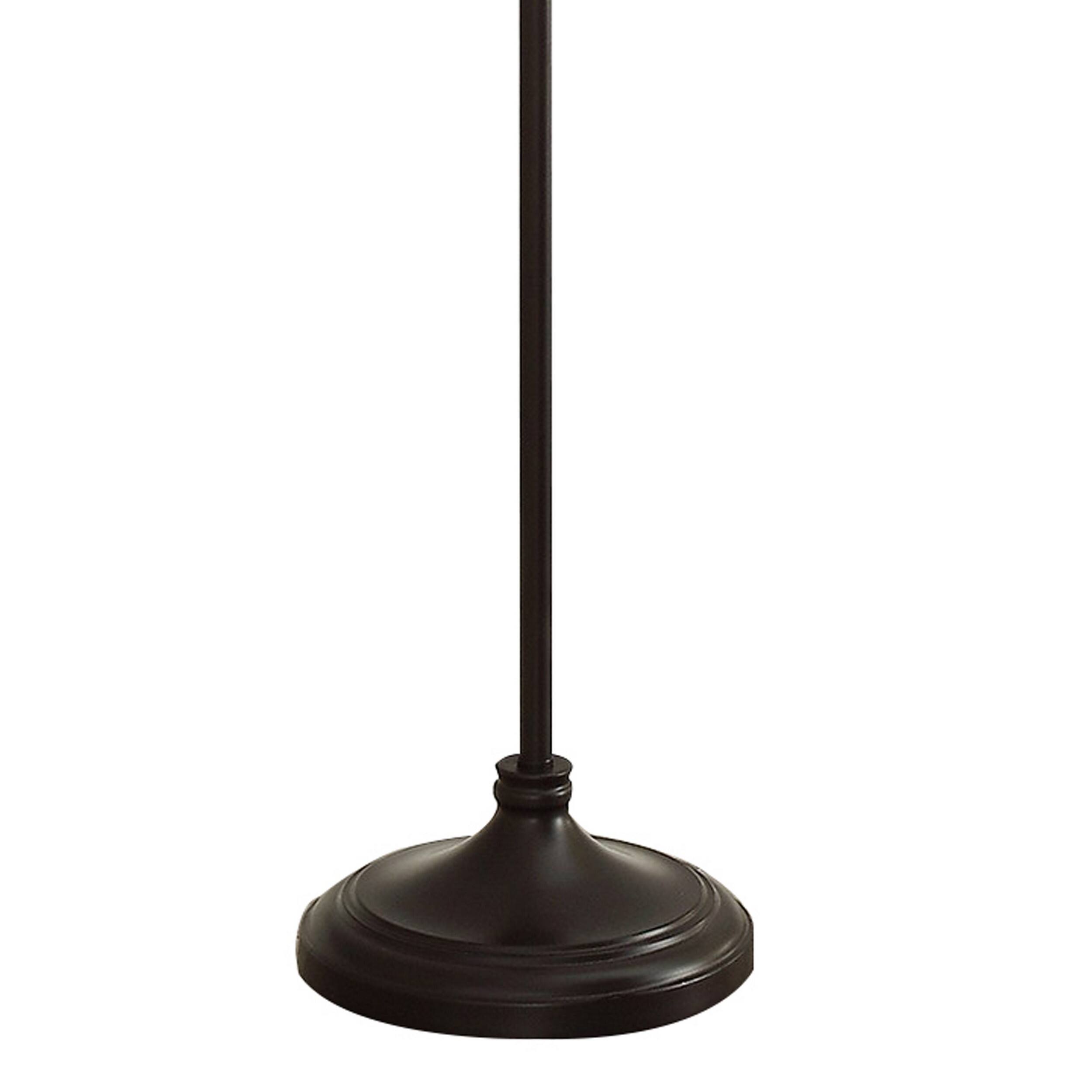 Back. Manhattan Lane - Quinn 63 Inch Accent Floor Lamp, Vintage Fan Design.