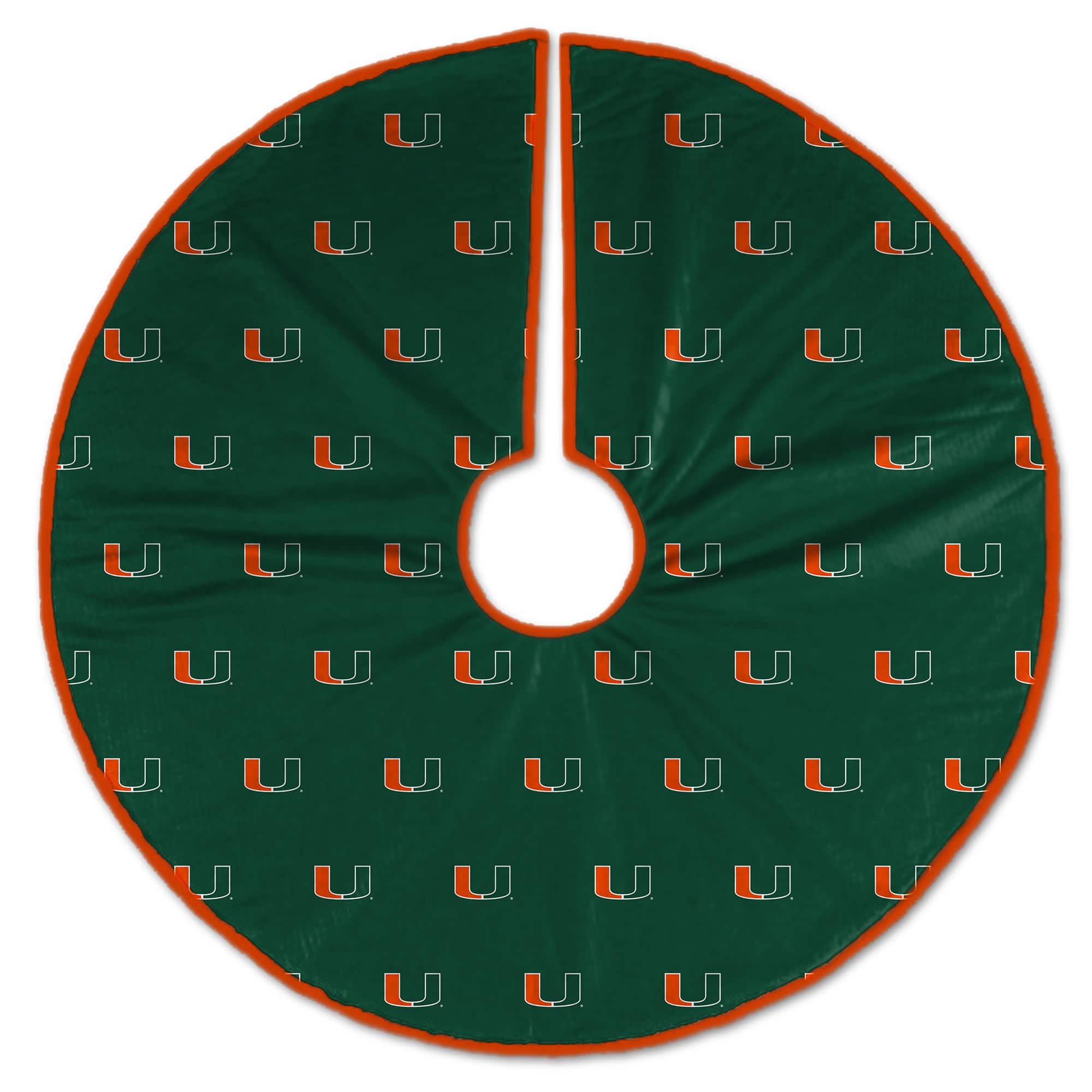 Pegasus - Miami Hurricanes Microplush Christmas Tree Skirt - Multicolor