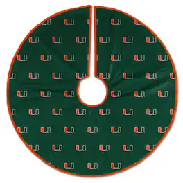 Pegasus - Miami Hurricanes Microplush Christmas Tree Skirt - Multicolor