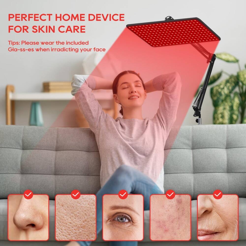 PERFECT HOME DEVICE FOR SKIN CARE

Tips: Please wear the included Glasses when irradiating your face