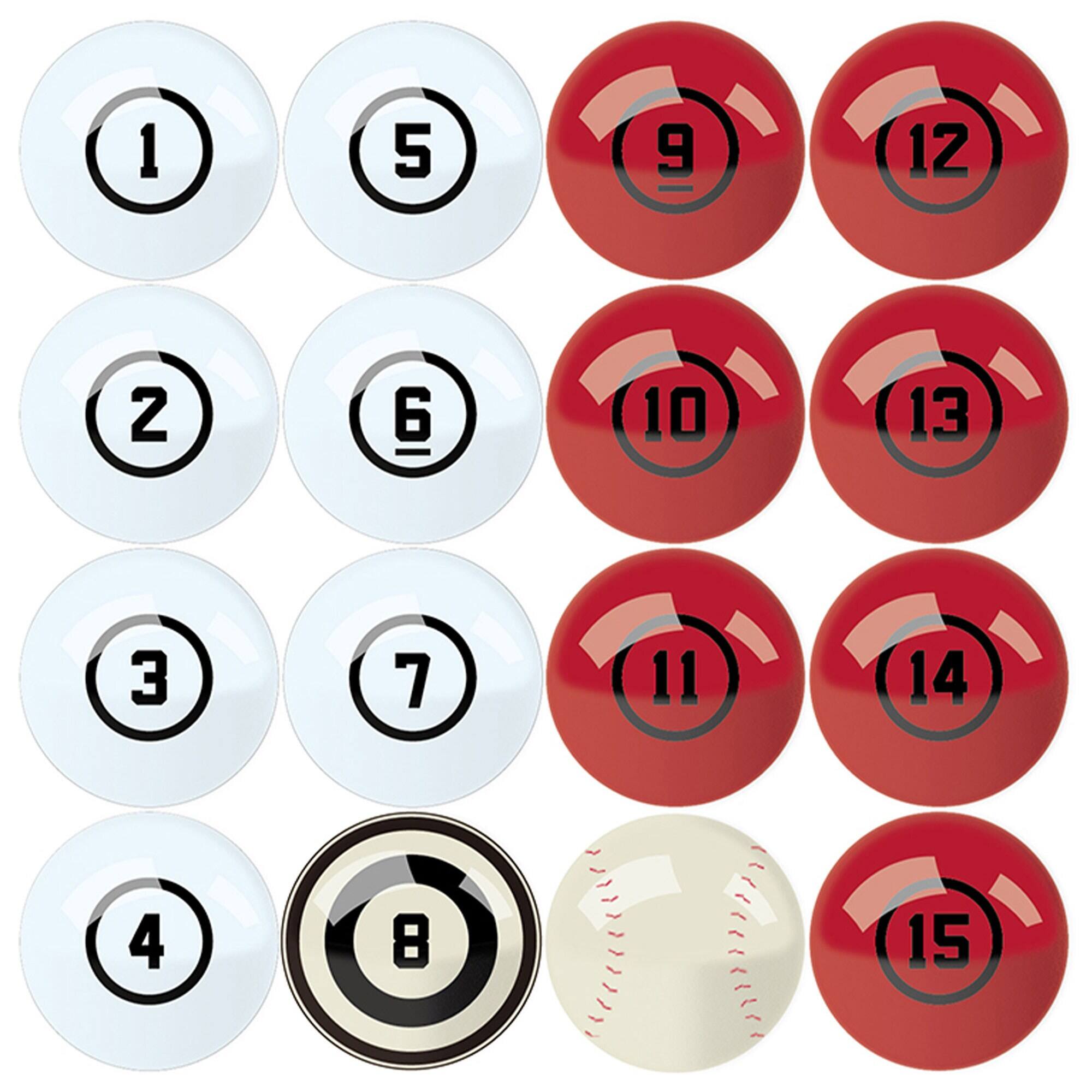Alt View 1. Imperial - Billiard Ball Set with Numbers - Multicolor.