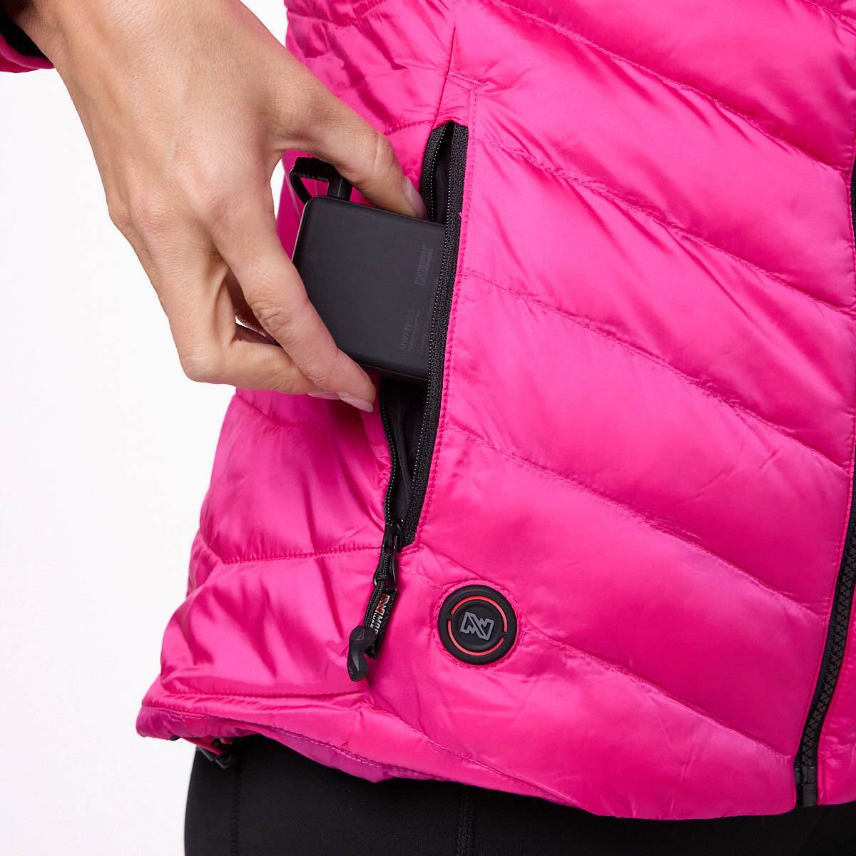 Alt View 6. Mobile Warming - Women's Backcountry Xtera Heated Jacket - Pink.