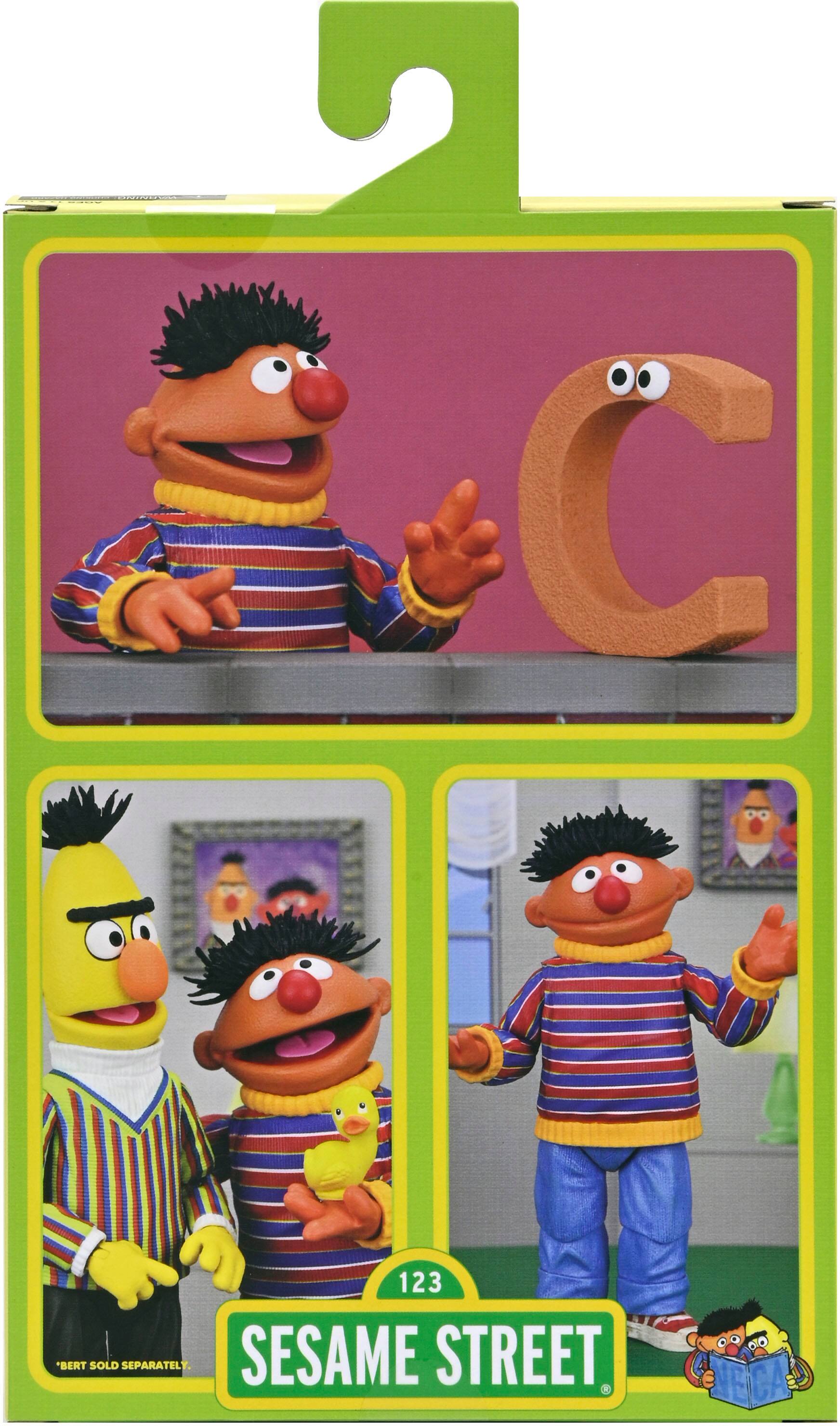 The text on the image reads "Sesame Street Bert sold separately."