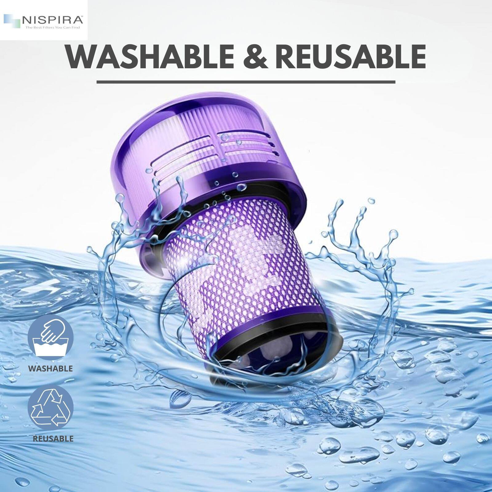 NISPIRA  
The Best Filters You Can Find

WASHABLE & REUSABLE

WASHABLE  
REUSABLE