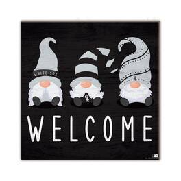 Fan Creations - Chicago White Sox 10'' x 10'' Welcome Gnomes Sign - Multicolor