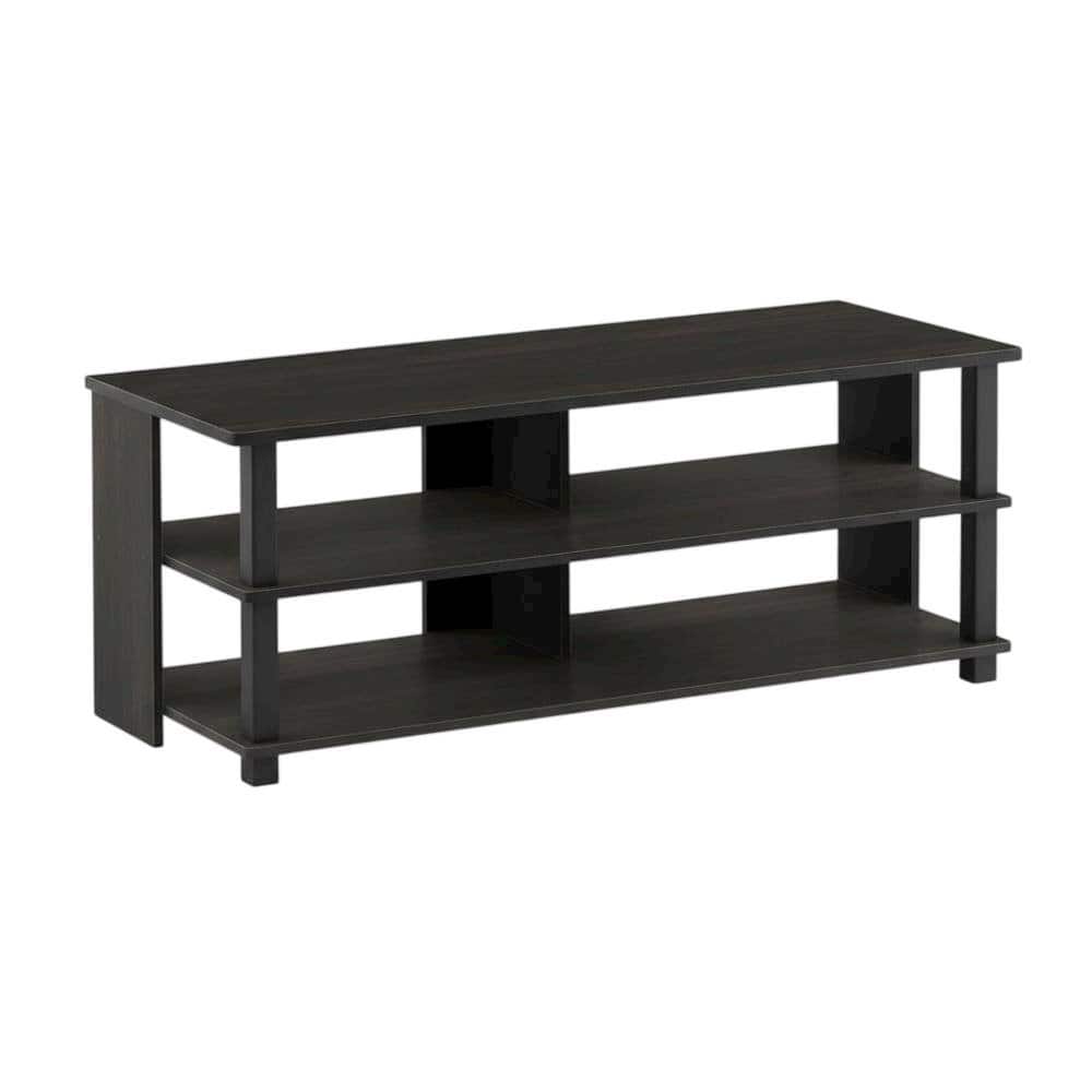 FurniFact - Wooden 3-Tier TV Stand, TVs up to 50 inches, Espresso/ finish, spacious - Black price history on PriceWatchPro