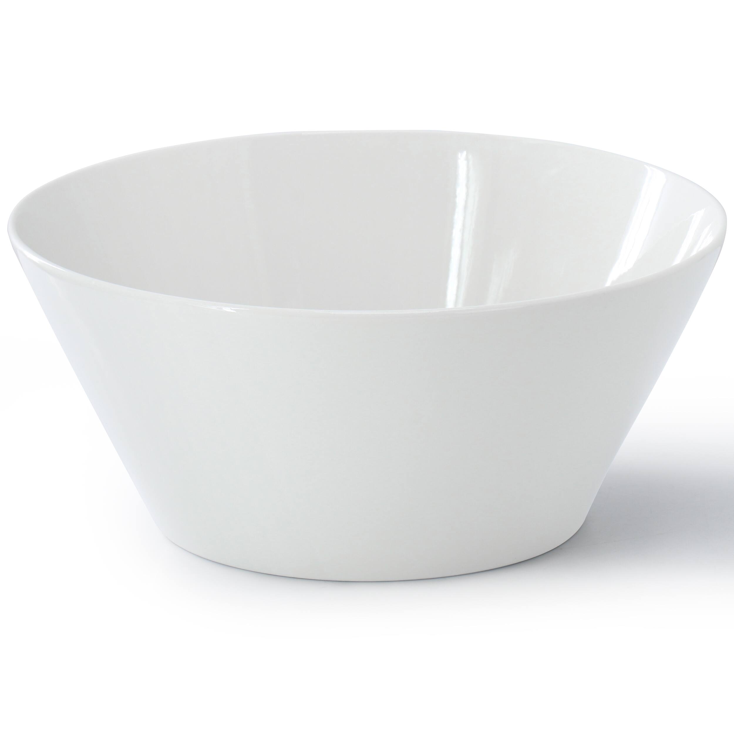 Alt View 1. Gibson - Gibson Home Great Essentials 9.4 Inch Round Fine Ceramic Meal Bowl in White - White.