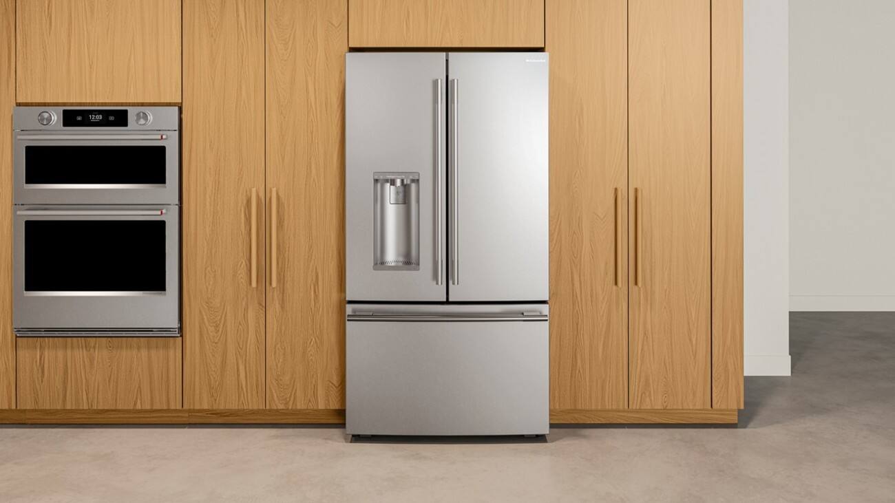 Alt View 2. KitchenAid - KitchenAid - Counter-Depth French Door Refrigerator with Intelligent Auto Fill - Fingerprint Resistant Stainless Steel.