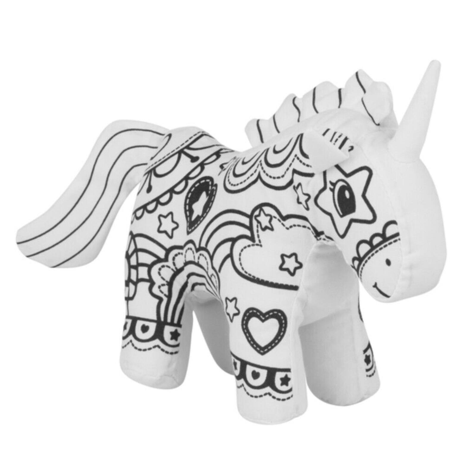 Left. Ganz - Ganz Unicorn 7 Inch Plush Stuffed Animal Mini Coloring Kit.