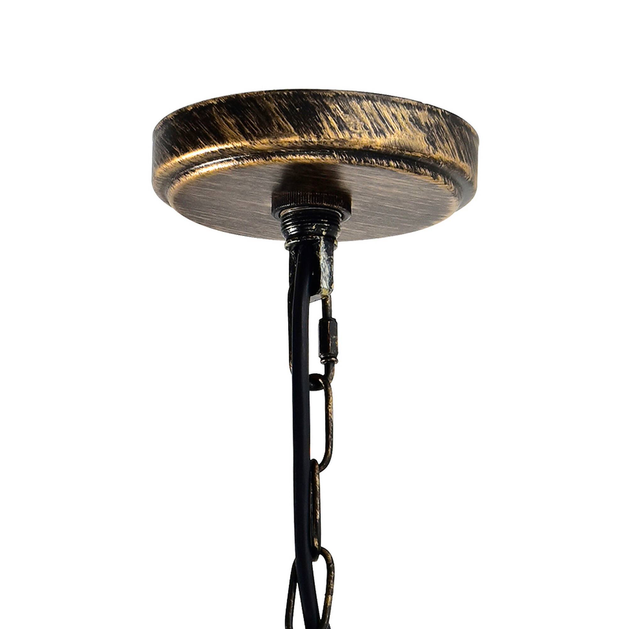 Alt View 3. CWI Lighting - Amazon 3 Light Up Pendant With Antique forged copper Finish - Antique Forged Copper.