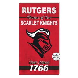 Jardine - Rutgers Scarlet Knights 11'' x 20'' Home Of The Sign - Red