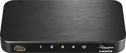 Rocketfish™ - 4-Port 4K 60Hz HDMI Switch Box - Black - Front_Zoom