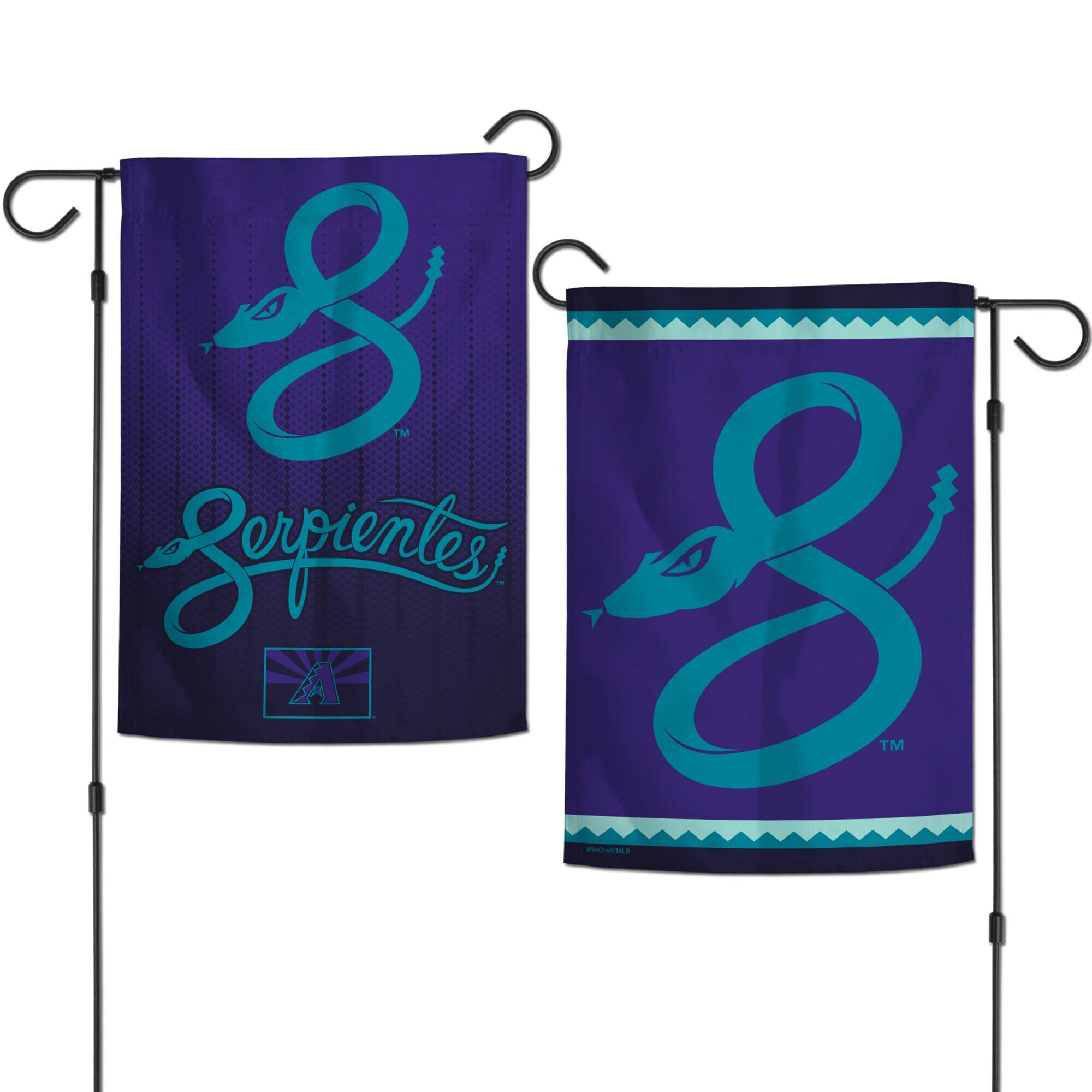 Alt View 2. WinCraft - Arizona Diamondbacks 2025 City Connect 12" x 18" Double-Sided Garden Flag - Multicolor.
