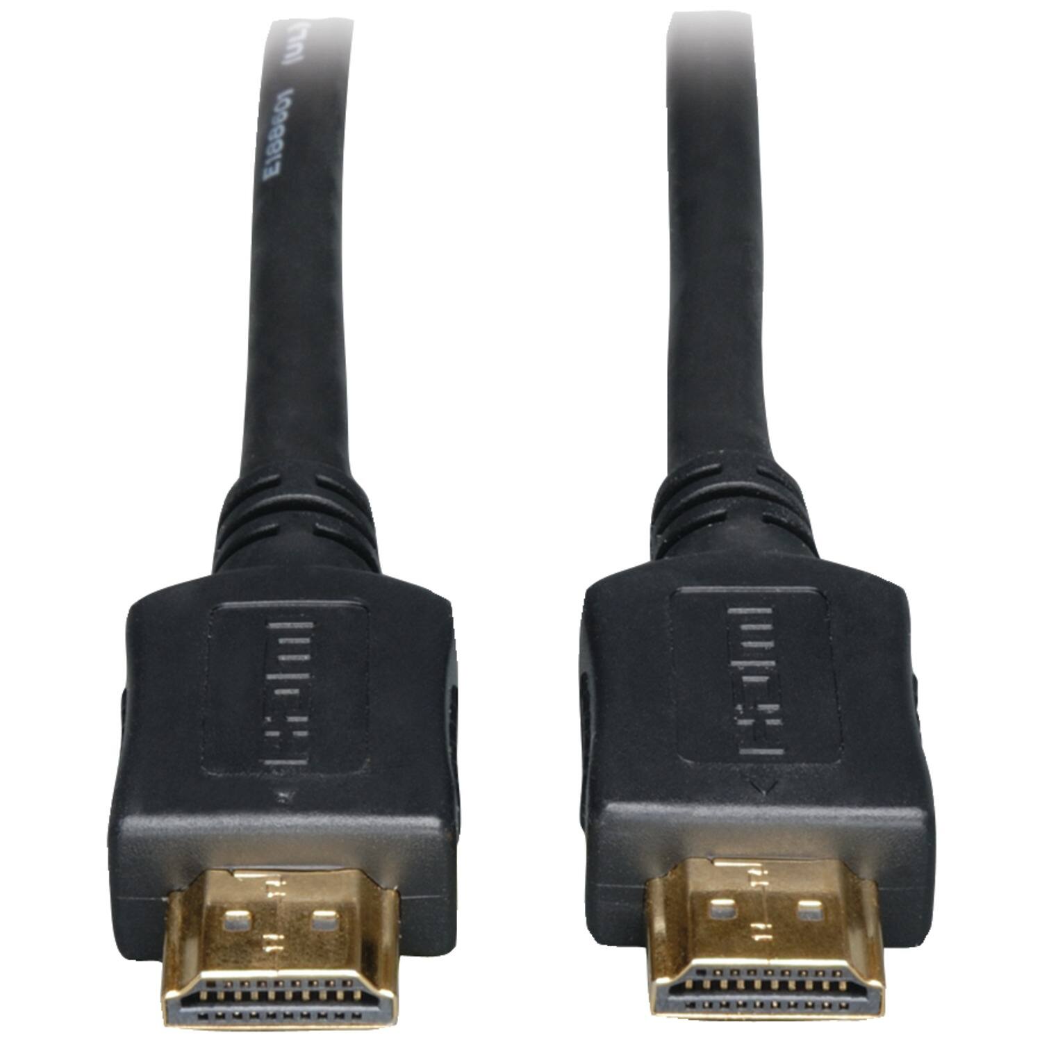 Front. Tripp Lite - Tripp Lite By Eaton P568-100 1080p Hdmi Male/male Standard-speed Hdmi Gold Cable, Black (100 Ft.) - Black.