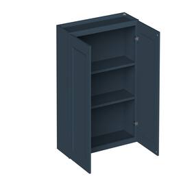 Boyel Living - 36-in W x 36-in H x 12-in D Shaker RTA Kitchen Wall Cabinet with Soft-Close - Charcoal Blue