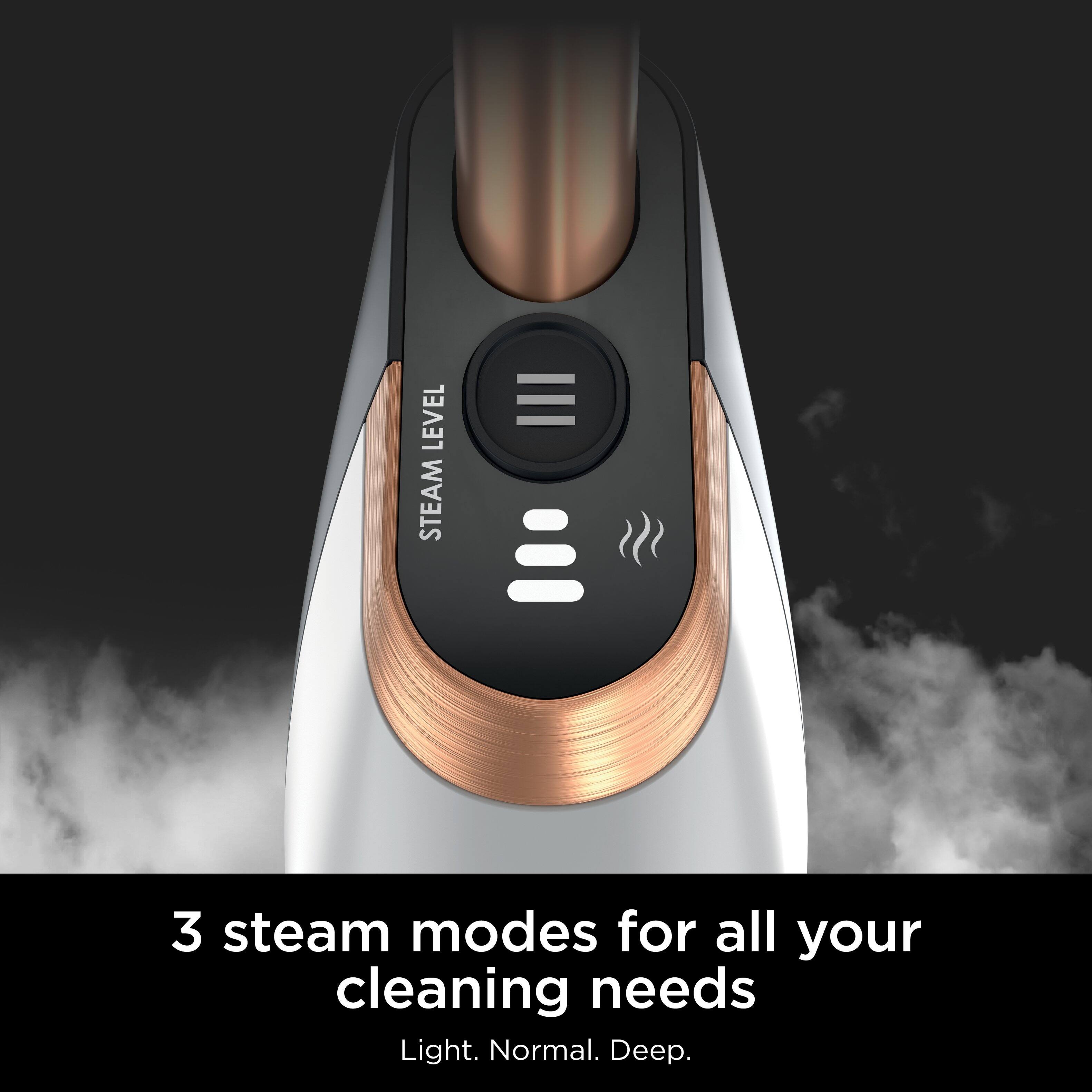 LEVEL STEAM  
3 steam modes for all your cleaning needs  
Light. Normal. Deep.