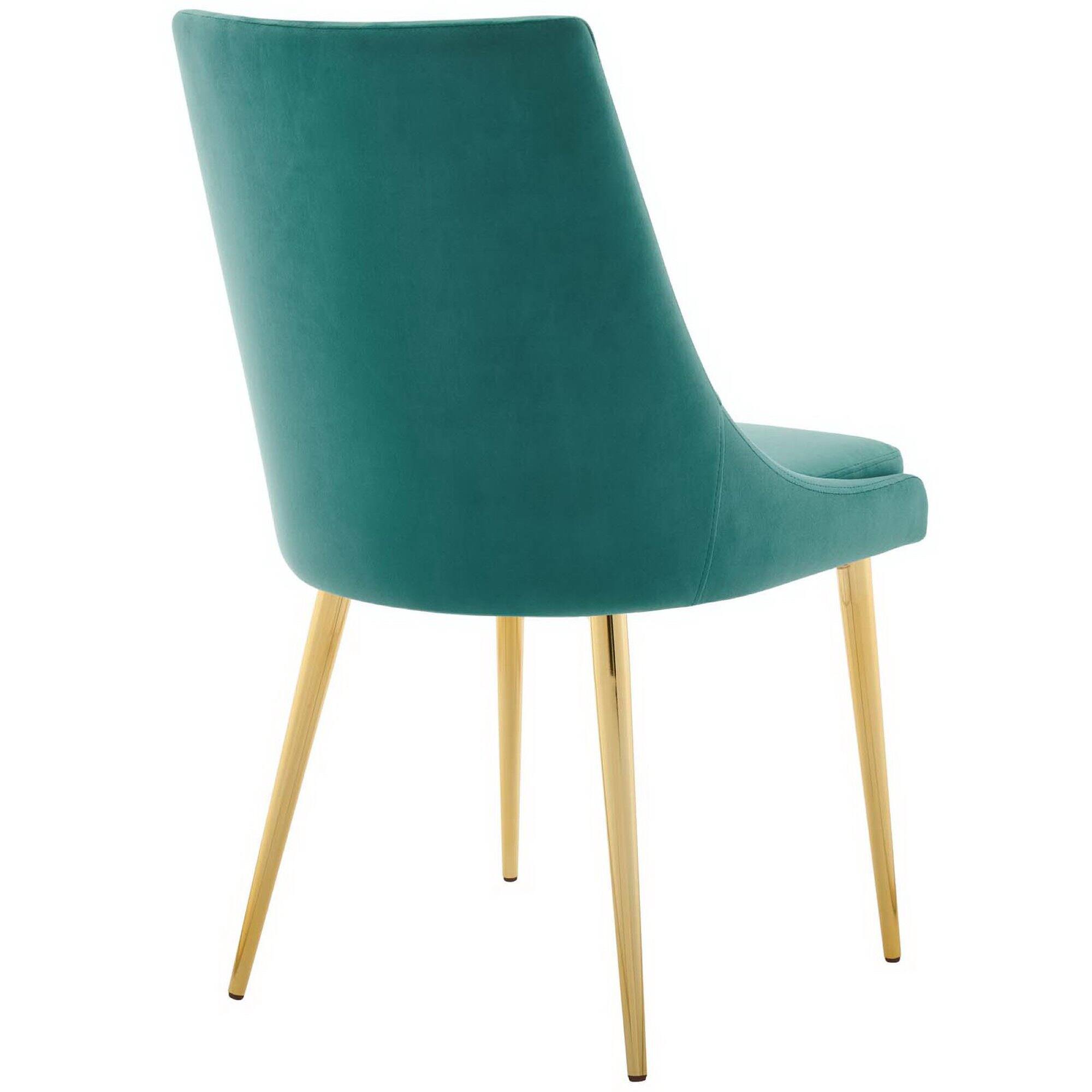 Alt View 1. Modway - Viscount Modern Accent Performance Velvet Dining Chair by Modway - Teal.