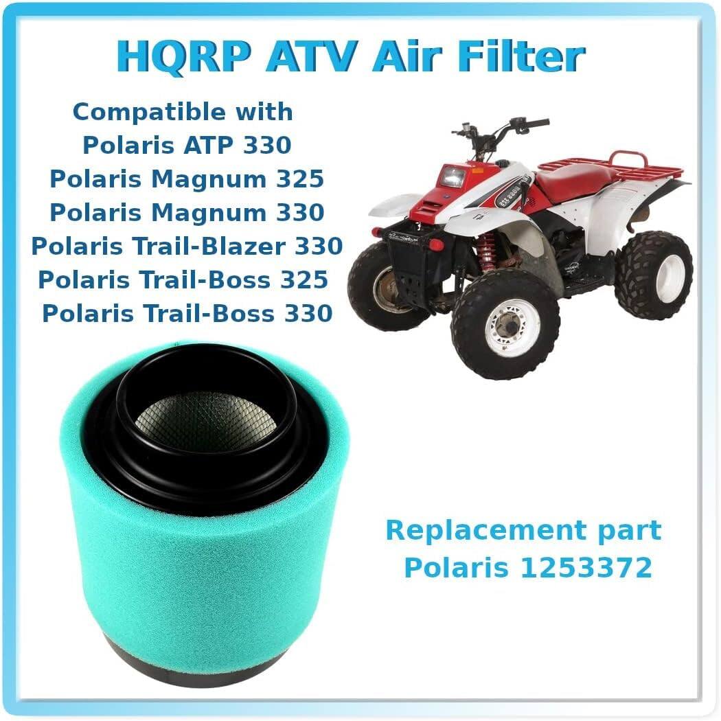 HQRP ATV Air Filter

Compatible with:
- Polaris ATP 330
- Polaris Magnum 325
- Polaris Magnum 330
- Polaris Trail-Blazer 330
- Polaris Trail-Boss 325
- Polaris Trail-Boss 330

Replacement part: Polaris 1253372