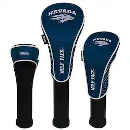 Team Effort - Nevada Wolf Pack Driver Fairway Hybrid Set of Three Headcovers - Multicolor