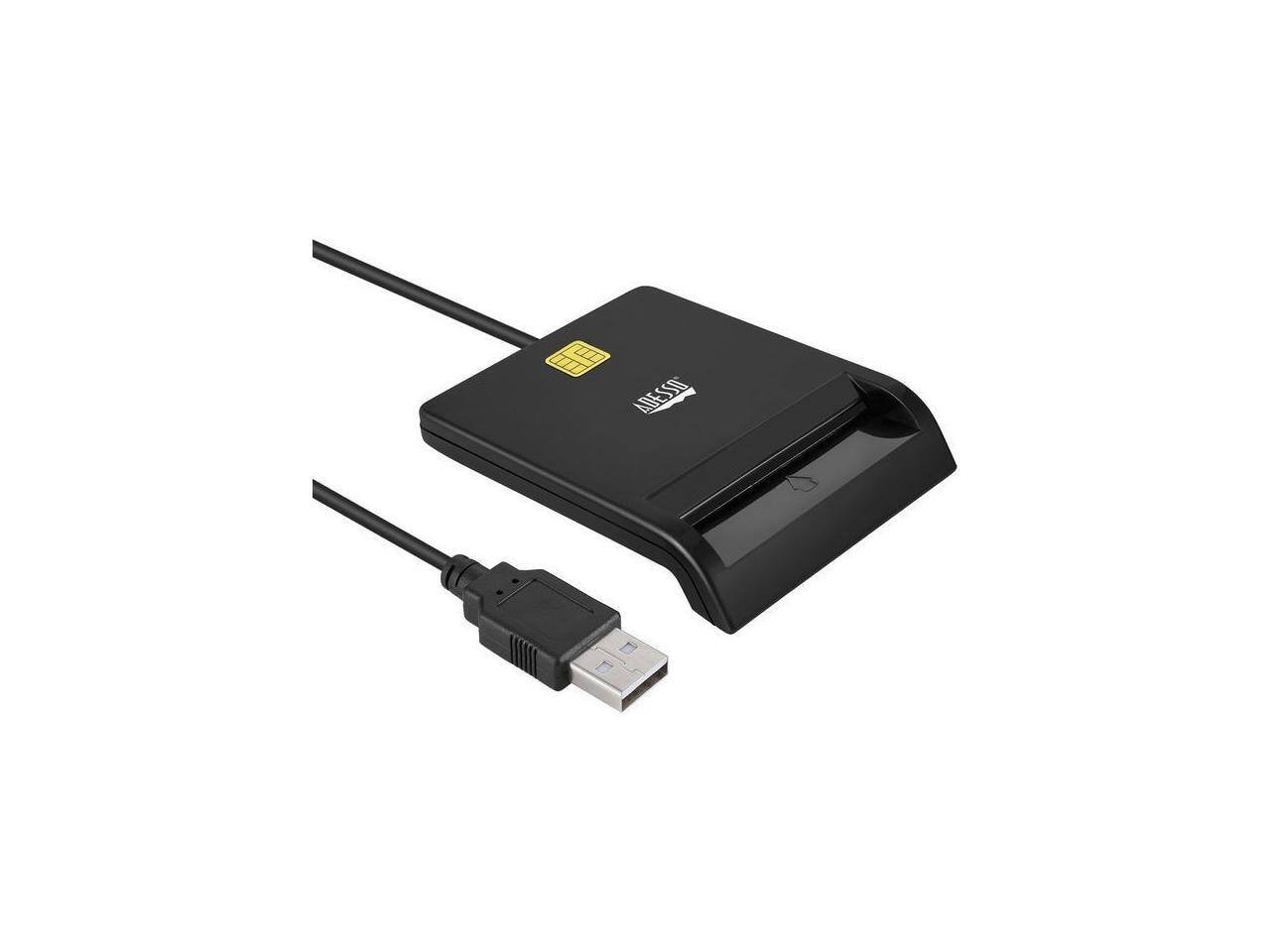 Alt View 6. Adesso - ADESSO SCR-100 ADESSO TAA CAC USB SMART CARD READER, WORKS FOR WINDOWS AND MAC - false.