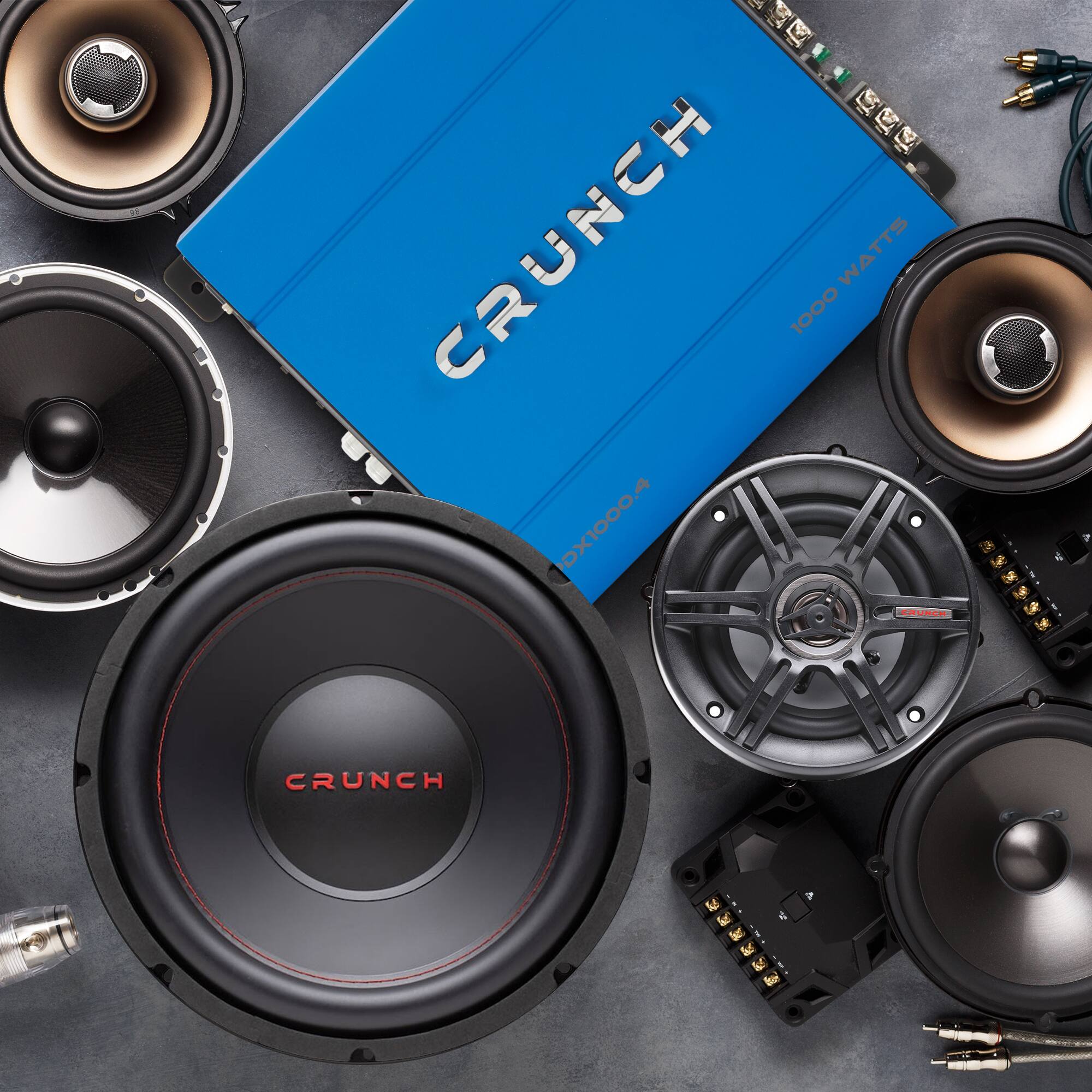 CRUNCH 1000 WATTS  
CRUNCH DX1000.4  
CRUNCH 1000 WATTS