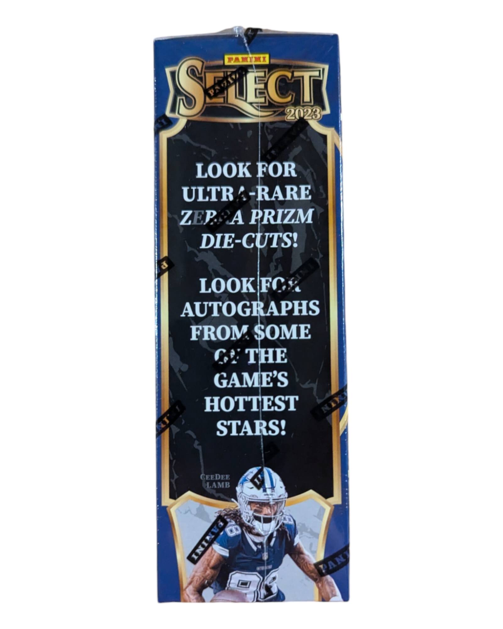 PANINI SELECT 2023

LOOK FOR ULTRA-RARE ZEPHYR PRIZM DIE-CUTS!

LOOK FOR AUTOGRAPHS FROM SOME OF THE GAME'S HOTTEST STARS!

CEEDEE LAMB