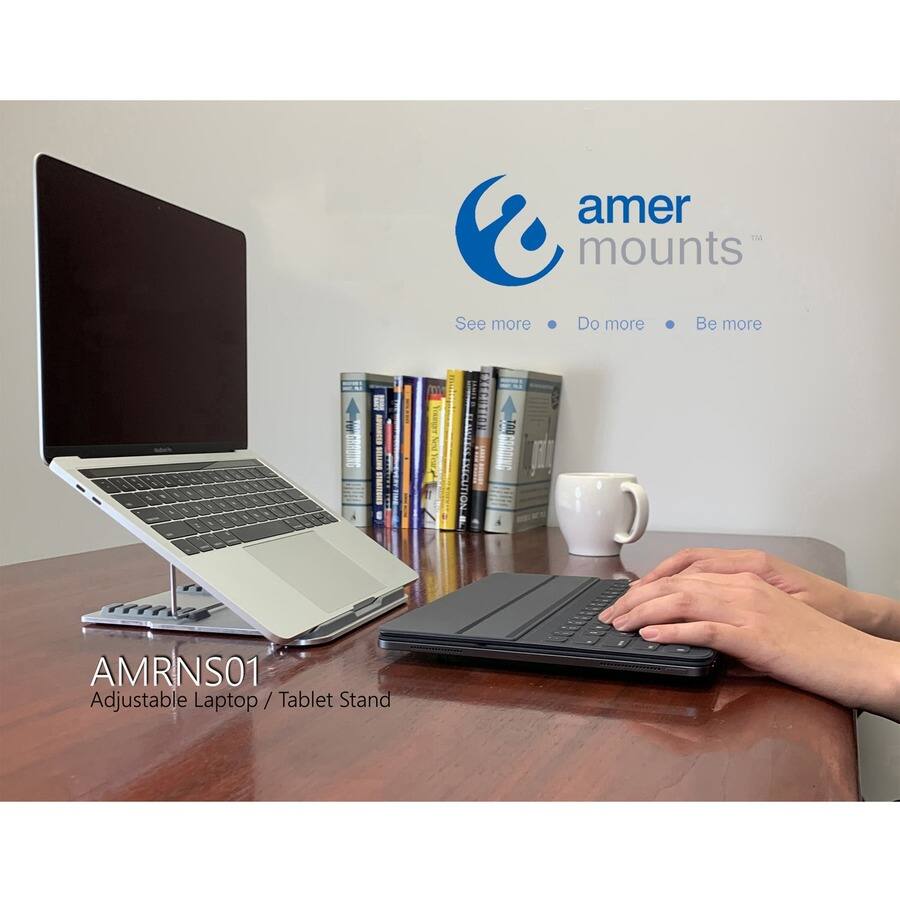 Amer Mounts  
See more • Do more • Be more  

AMRNS01  
Adjustable Laptop / Tablet Stand