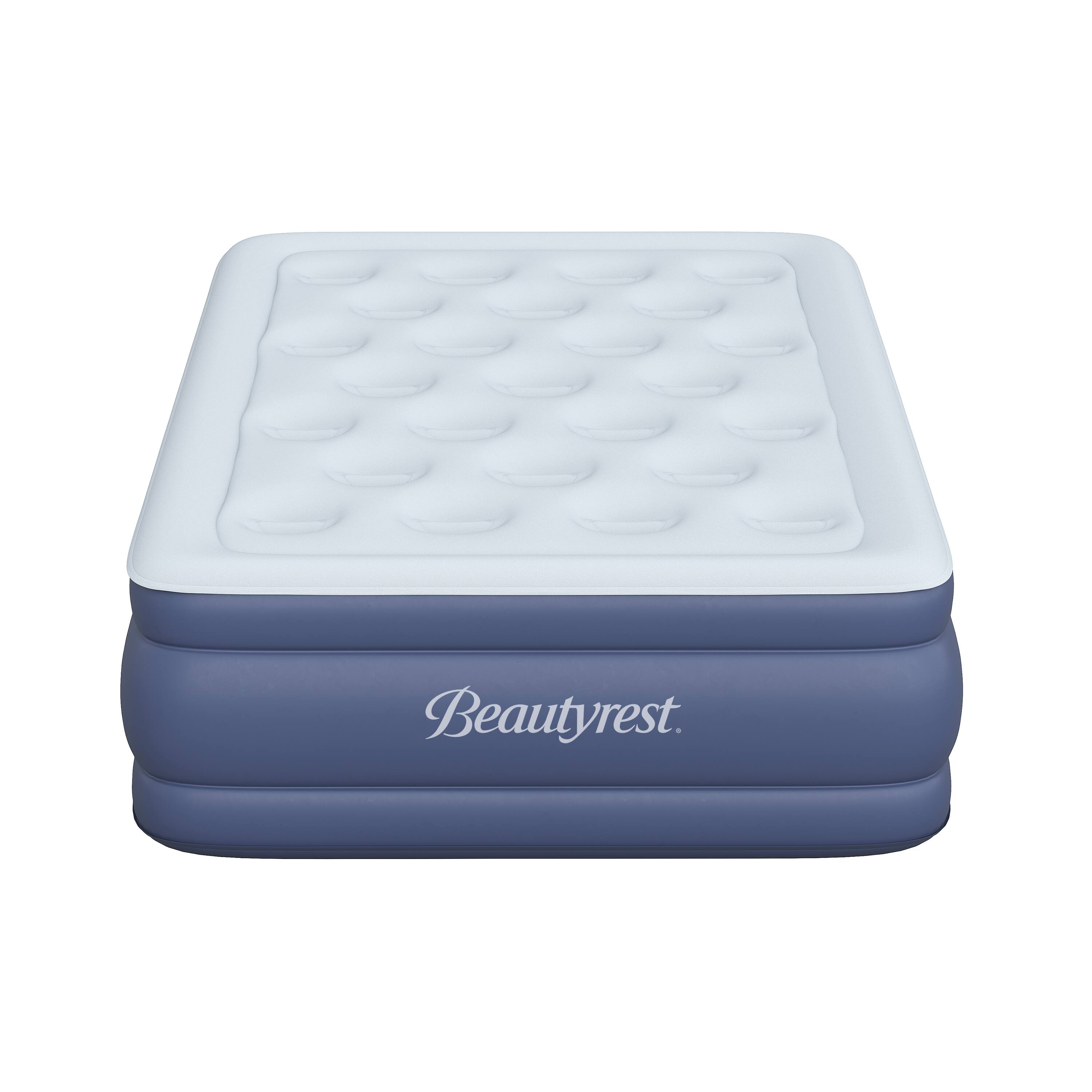 Alt View 1. Beautyrest - 17" Supreme Air Auto Shut-Off Air Mattress with Built-in SureLock Pump and Auto Shut-Off - White; Blue.