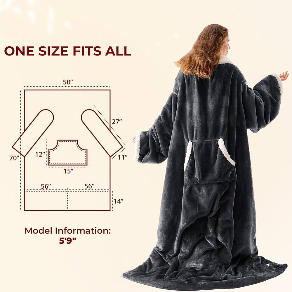 ONE SIZE FITS ALL

50"  
27"  
70"  
12"  
11"  
15"  
56"  
56"  
14"

Model Information:  
5'9"