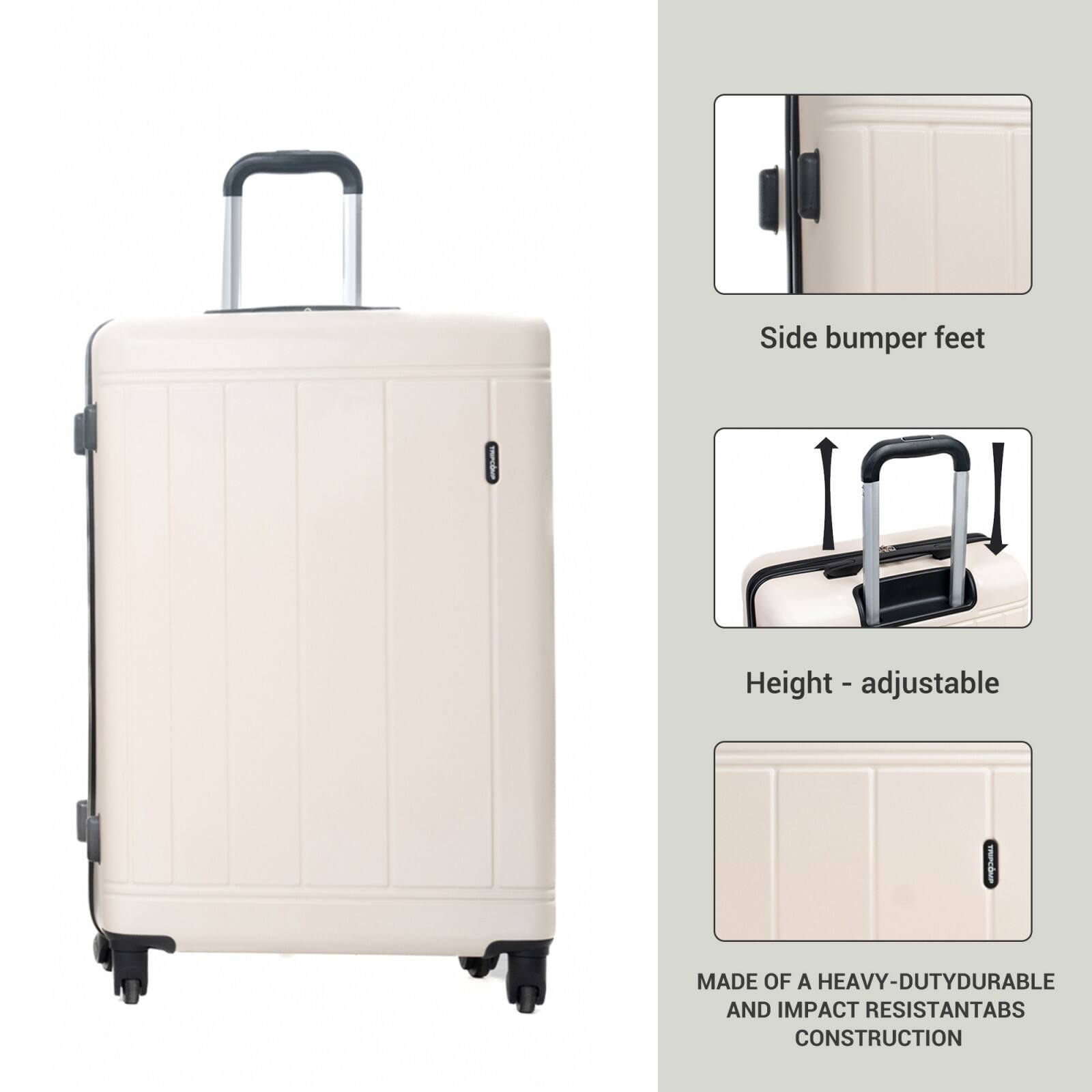 - Side bumper feet
- Height - adjustable
- MADE OF A HEAVY-DUTY, DURABLE AND IMPACT RESISTANT ABS CONSTRUCTION